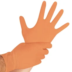 Hygostar Safe Light Nitrilhandschuhe orange puderfrei, VE 1000 Stück