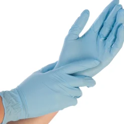 Hygostar Safe Premium Nitrilhandschuhe blau puderfrei