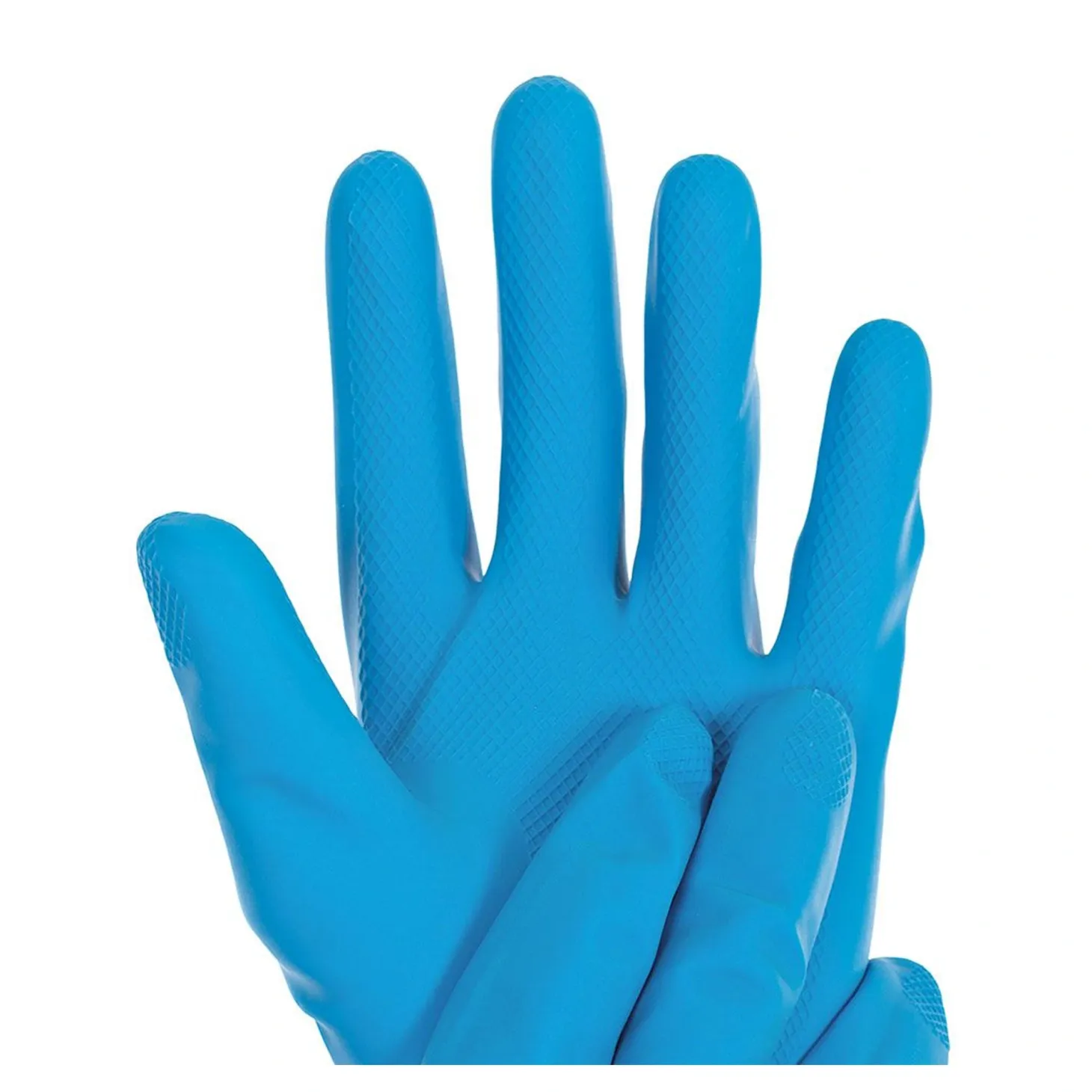 Hygostar Smooth Blue Chemikalienschutzhandschuhe mit Latex-Beschichtung blau, VE 10 Paar