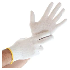 Hygostar Ultra Flex Touchscreen-Handschuhe weiß, VE 120 Paar