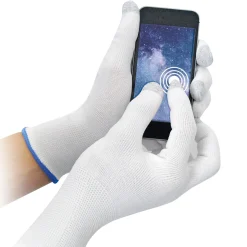 Hygostar Ultra Flex Touch Touchscreen-Handschuhe mit Carbon-Beschichtung weiß, VE 120 Paar