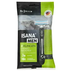 Isana Men Einwegrasierer 3-Klingen 8 Stück