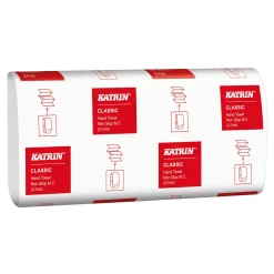 Katrin 61617 Classic M2 Papierhandtücher Tissue, Interfold Z-Falz, 20,3 x 24, 2-lagig, weiß