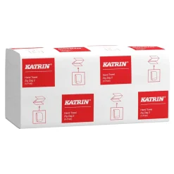 Katrin 35588 Falthandtücher V-Falz, 2-lagig, 23 x 22,4 cm, weiß