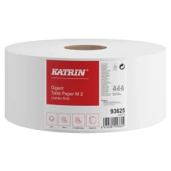 Katrin 93625 Gigant Toilettenpapier M 2 Jumborolle 2-lagig 300 m