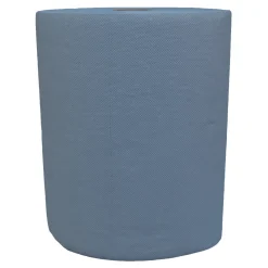 Katrin 481108 L Industrieputztuchrolle mit Zwischenverleimung blau, 2-lagig, 22 cm breit, 500 Tücher