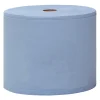 Katrin 464118 L Industrieputztuchrolle mit Zwischenverleimung blau, 2-lagig, 22 cm breit, 1000 Tücher