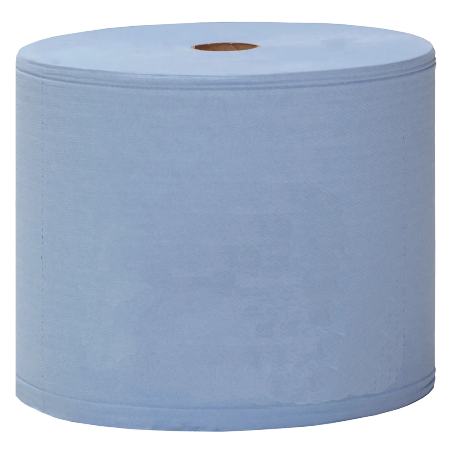 Katrin 464118 L Industrieputztuchrolle mit Zwischenverleimung blau, 2-lagig, 22 cm breit, 1000 Tücher