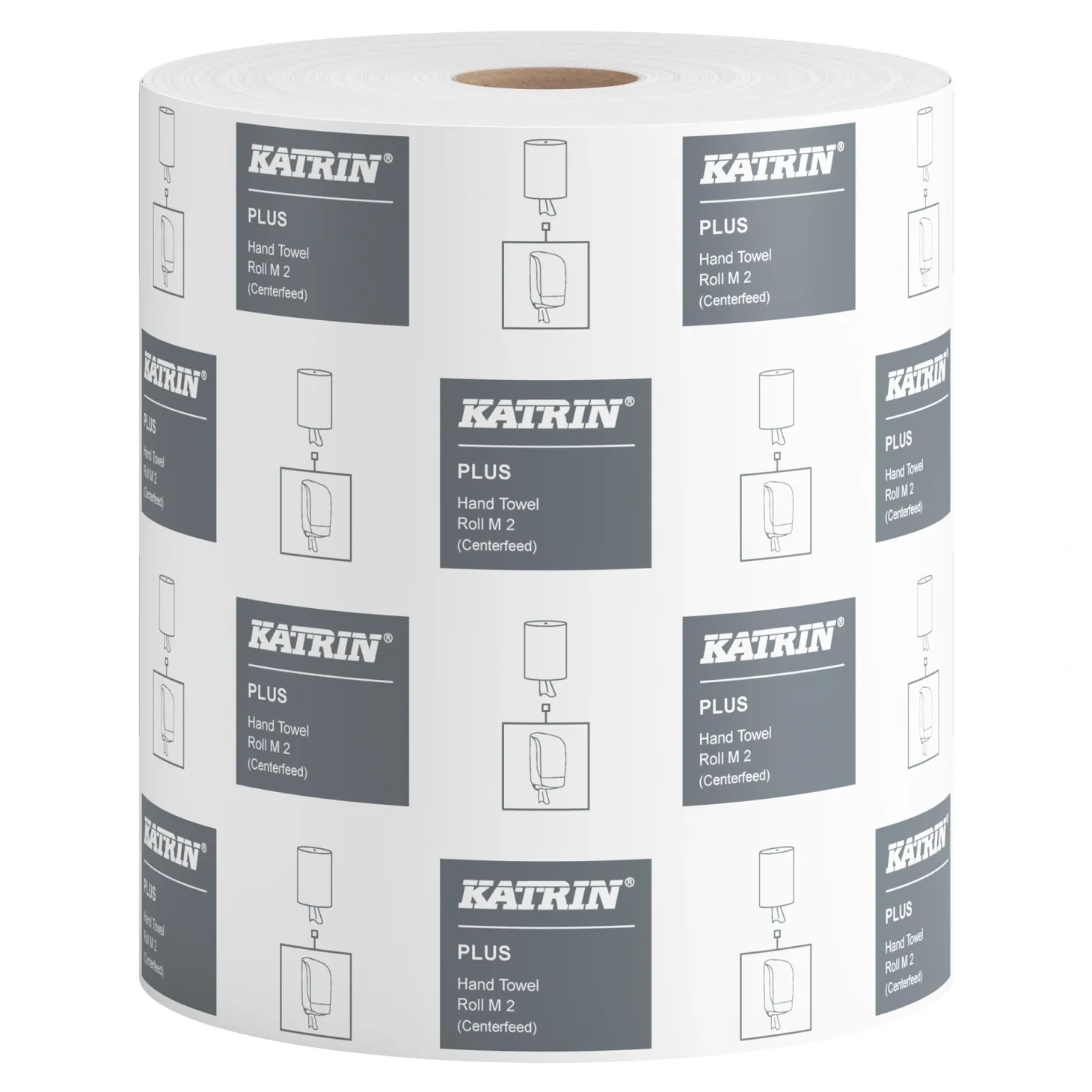 Katrin 55227 Plus Centerfeed M Handtuch-Mehrzweckrolle Innenabrollung, 2-lagig, 180 Meter