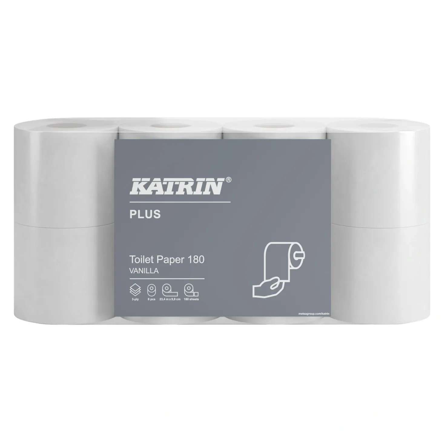 Katrin 87655 Plus Toilettenpapier 180 Vanilla 3-lagig 180 Blatt