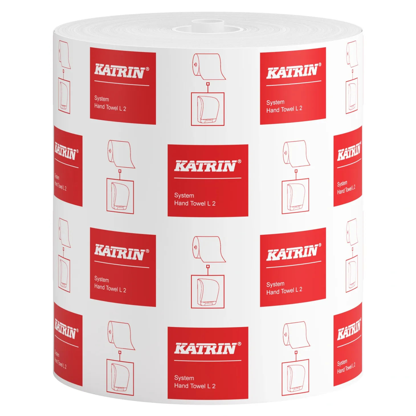 Katrin 460232 System Handtuchrolle L, 2-lagig, 200 Meter