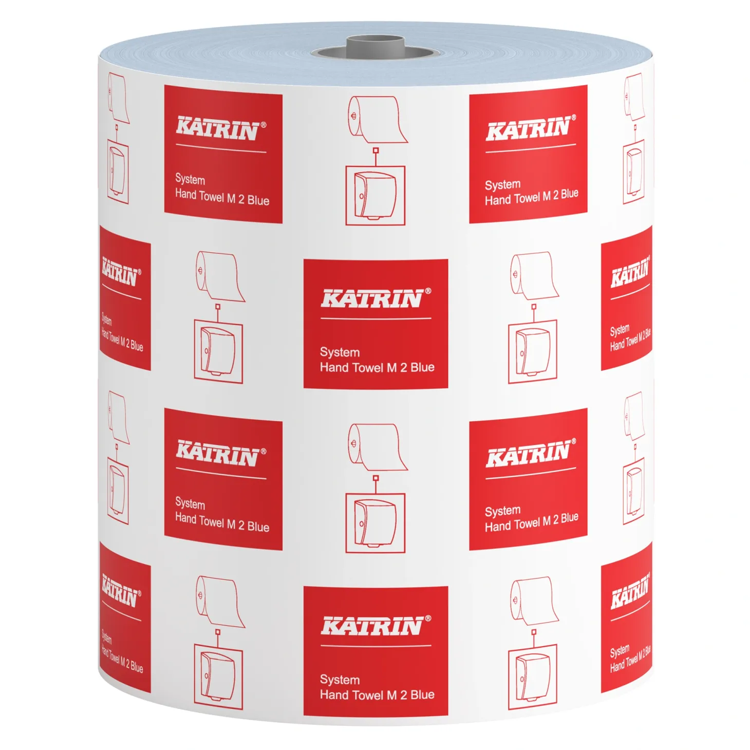 Katrin 98514 System-Handtuchrollen M2 blau 2-lagig, 180 Meter