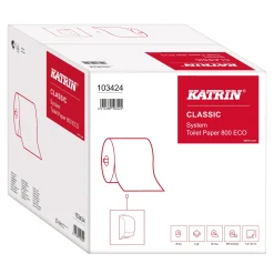 Katrin 103424 System-Toilettenpapier Classic System Toilet 800 ECO 2-lagig, 92 Meter