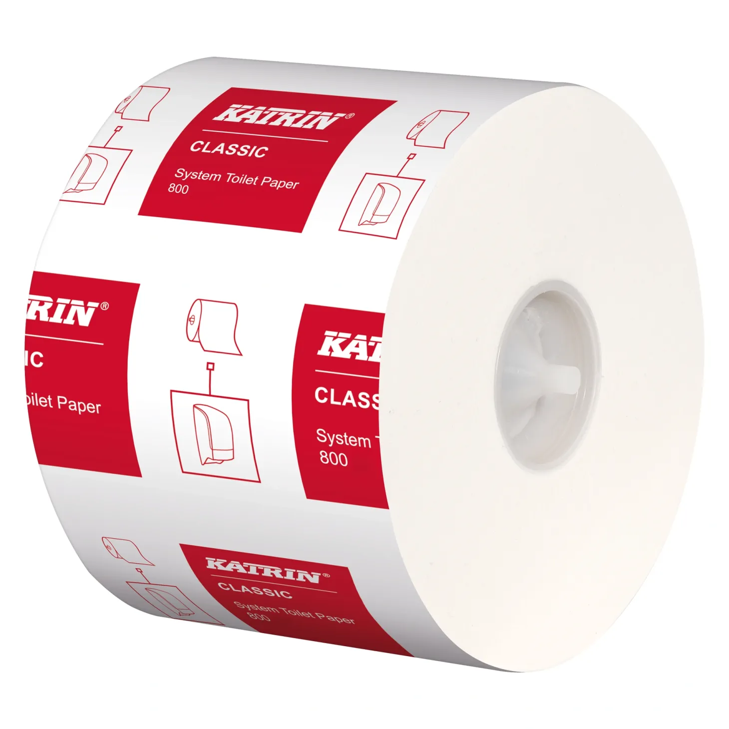 Katrin 156005 System-Toilettenpapier 2-lagig Classic System toilet 800