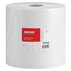 Katrin 481443 XXL Industrieputztuchrolle, 3-lagig, 38 cm breit, 1000 Tücher