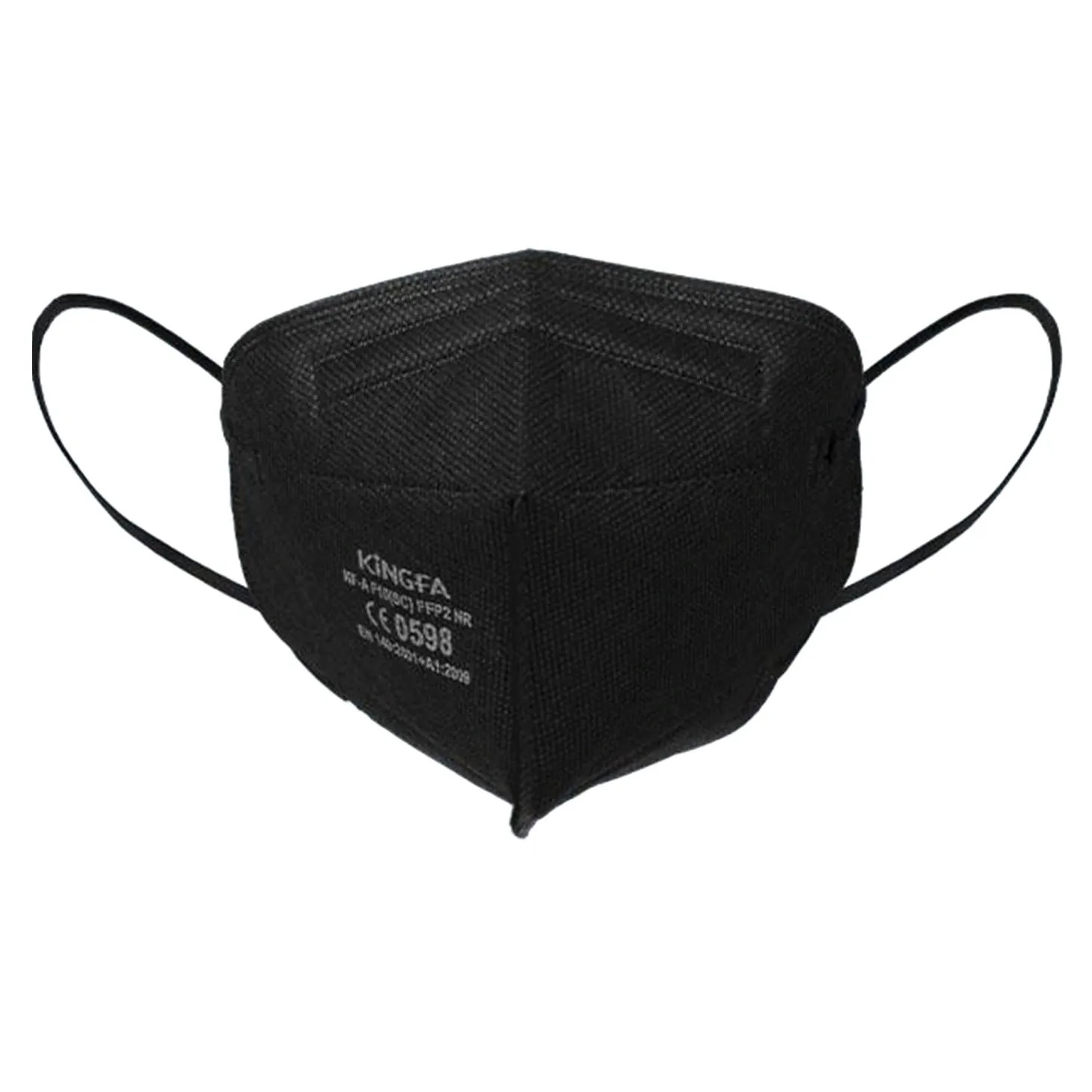 Kingfa FFP2 NR Atemschutzmasken, schwarz, CE-Nummer: 0598