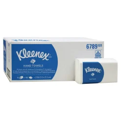 Kleenex 6789 Papierhandtücher Interfold V-Falz, 21,5 x 21,2 cm, 2-lagig, weiß