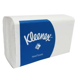 Kleenex 6789 Papierhandtücher Interfold V-Falz, 21,5 x 21,2 cm, 2-lagig, weiß