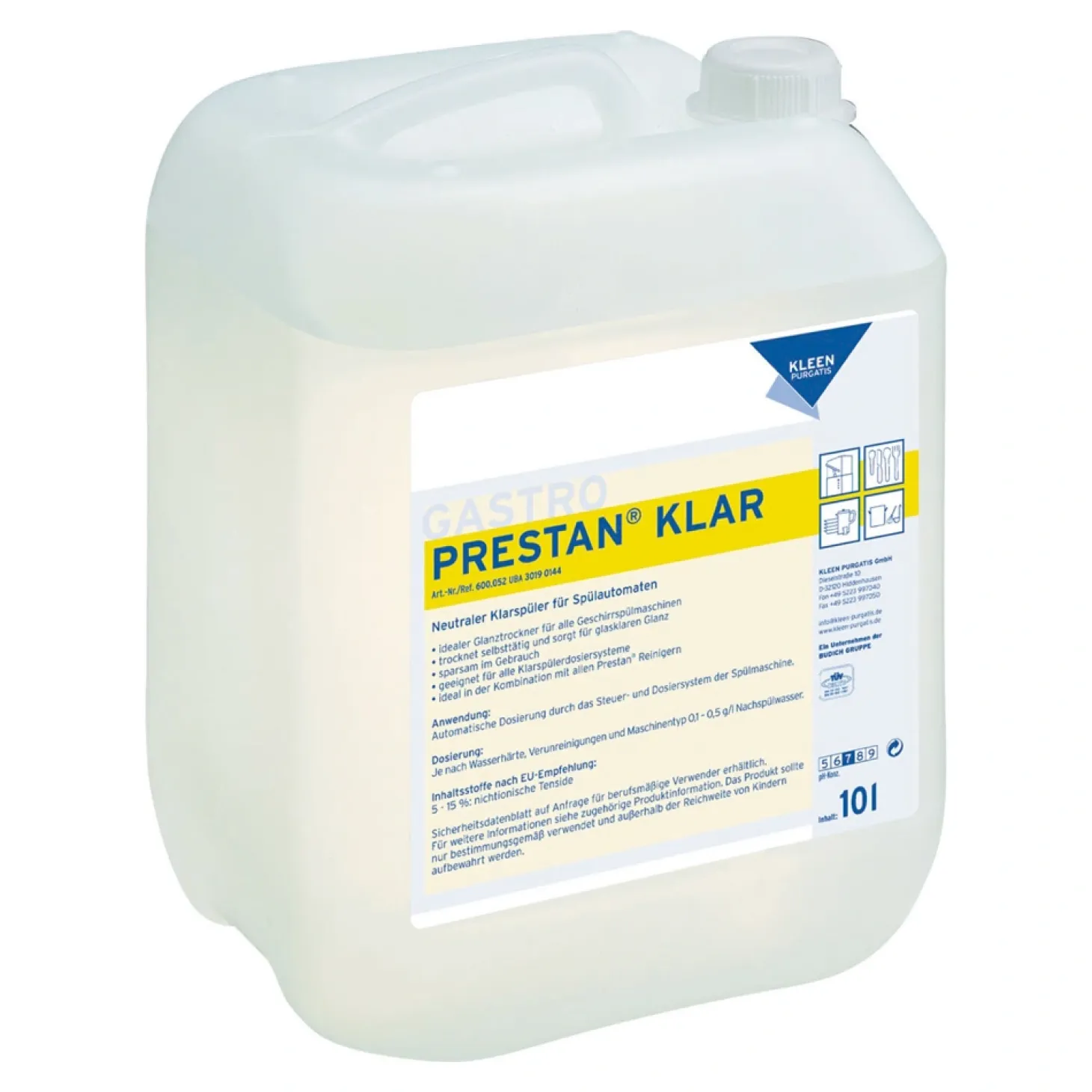 Kleen Purgatis Prestan Klar Klarspüler