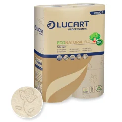 Lucart EcoNatural 6.3 Toilettenpapier Kleinrolle 3-lagig, 250 Blatt