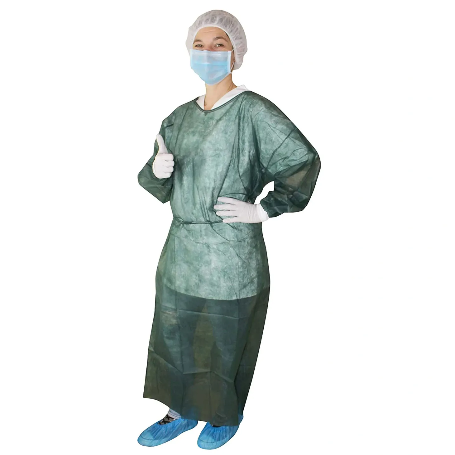 Medi-Inn Einmalbesucherkittel mit Trikot-Bündchen, PP, 24 g/m²