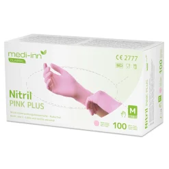 Medi-Inn Einmalhandschuhe Nitril Pink Plus, puderfrei VE 1000 Stück