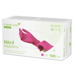 Medi-Inn Einmalhandschuhe Nitril Magenta, puderfrei VE 1000 Stück