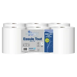 Paperdi Paperblue Essuie Tout Handtuchrollen Autocut, 2-lagig, 140 Meter