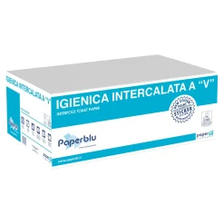 Paperdi Paperblue Toilettenpapier Einzelblatt, 2-lagig, gefaltet