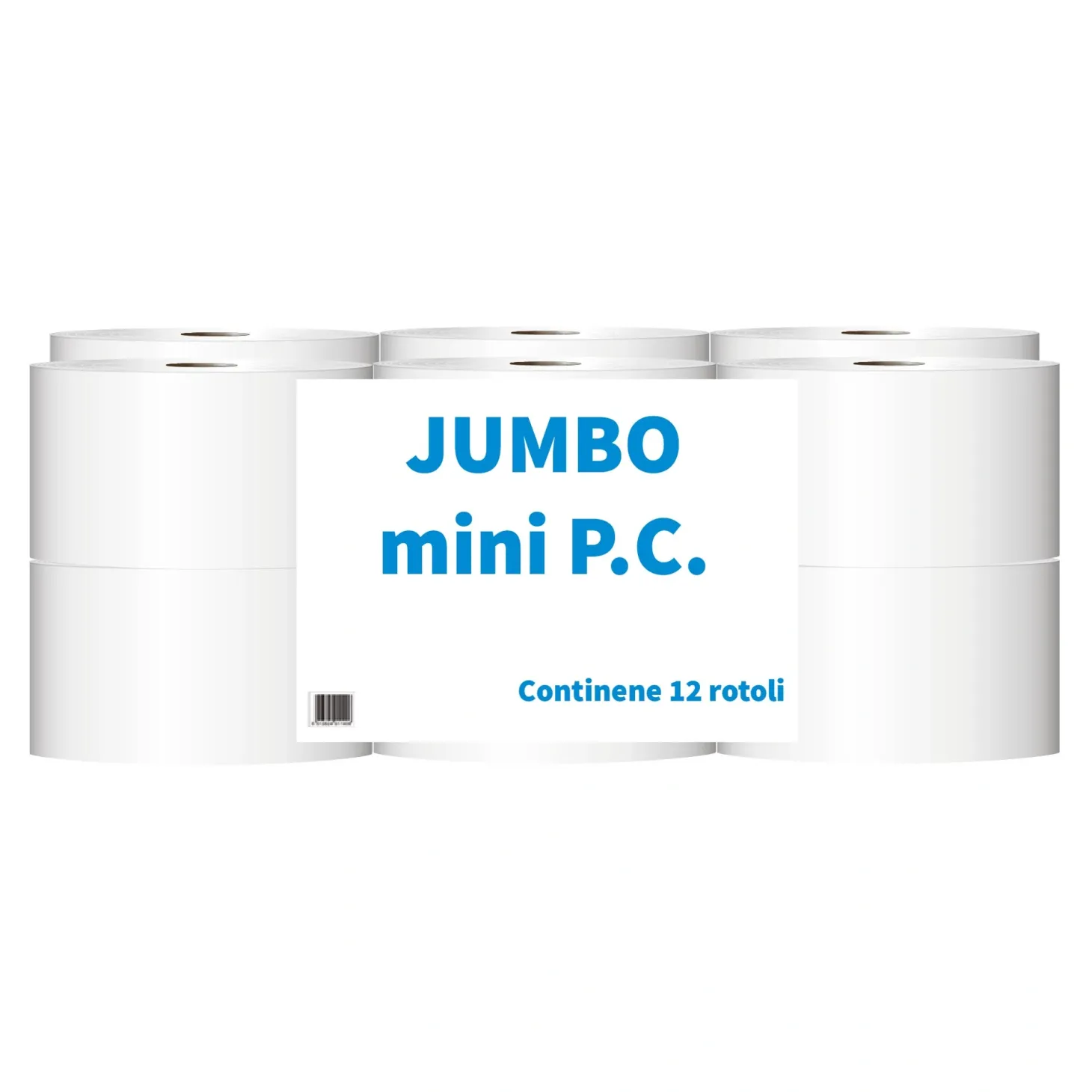 Paperdi Paperblu Jumbo Mini Toilettenpapier Großrolle weiß, 2-lagig, 150 m