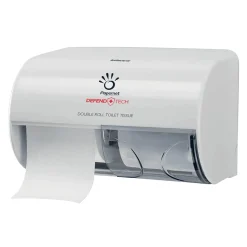 Papernet Doppelrollenspender für Toilettenpapier mit Defend Tech Technologie für 2 Kleinrollen