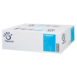 Papernet Falthandtücher Z-Falz, 2-lagig, weiß, 20,3 x 24 cm, deinktes Papier