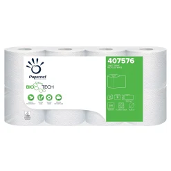 Papernet Toilettenpapier Bio Tech Technologie Kleinrolle Recycling, 2-lagig, weiß, 250 Blatt