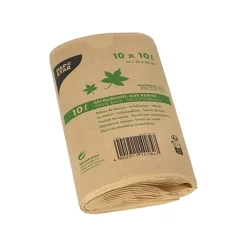 PAPSTAR Abfallbeutel Kraftpapier 10 l 35 cm x 21 cm x 15 cm braun