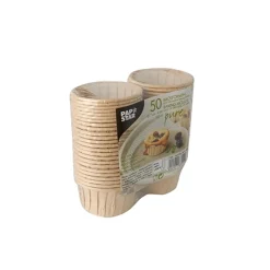 PAPSTAR Backformen "pure" 105 ml Ø 7 cm, 4 cm braun