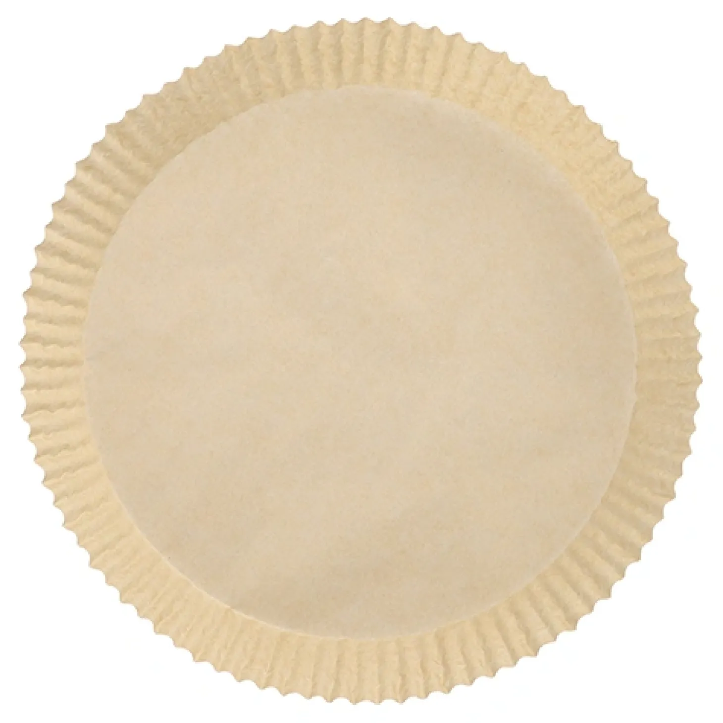 PAPSTAR Backpapiere Ø 23 cm, 4,5 cm braun für Heißluftfritteusen