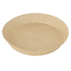 PAPSTAR Backpapiere Ø 23 cm, 4,5 cm braun für Heißluftfritteusen