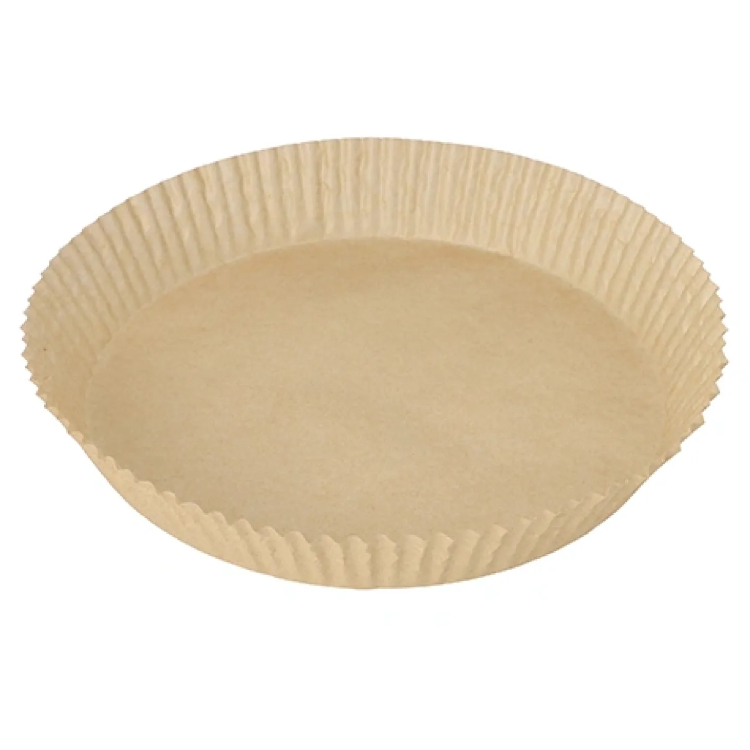 PAPSTAR Backpapiere Ø 23 cm, 4,5 cm braun für Heißluftfritteusen