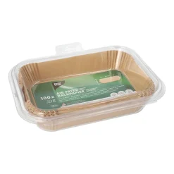 PAPSTAR Backpapiere 22 cm x 14 cm x 4,5 cm braun für Heißluftfritteusen