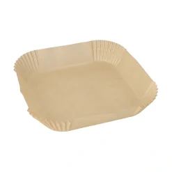 PAPSTAR Backpapiere 20 cm x 20 cm x 4,5 cm braun für Heißluftfritteusen