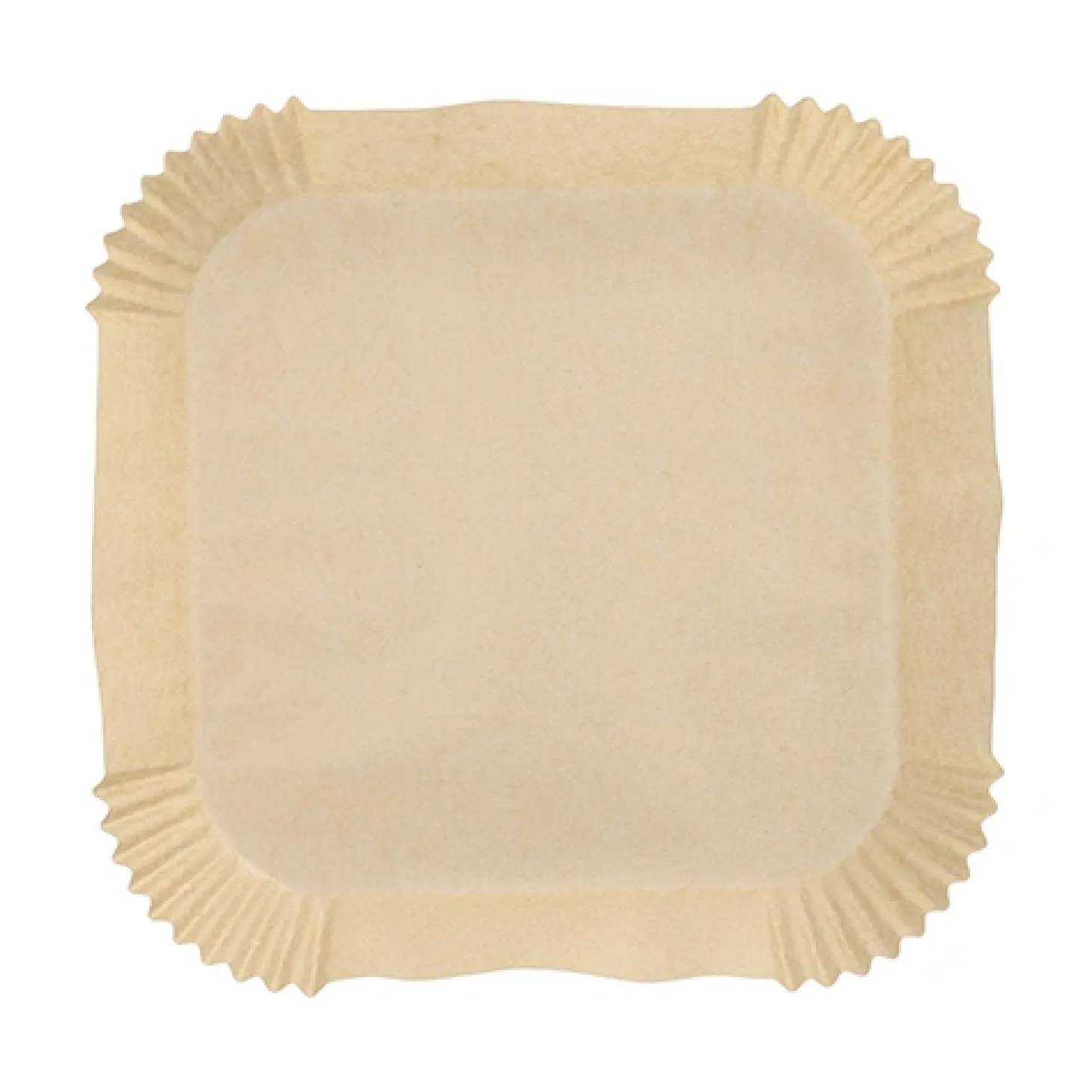 PAPSTAR Backpapiere 20 cm x 20 cm x 4,5 cm braun für Heißluftfritteusen