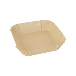 PAPSTAR Backpapiere 16 cm x 16 cm x 4,5 cm braun für Heißluftfritteusen