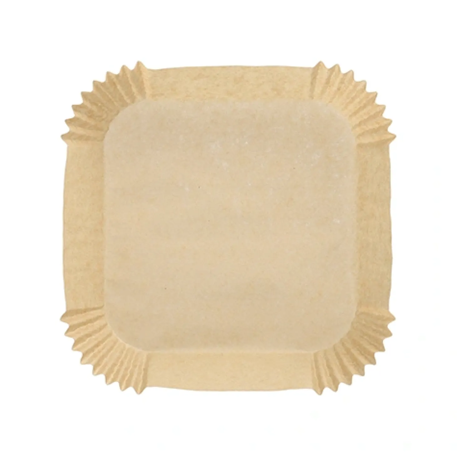 PAPSTAR Backpapiere 16 cm x 16 cm x 4,5 cm braun für Heißluftfritteusen