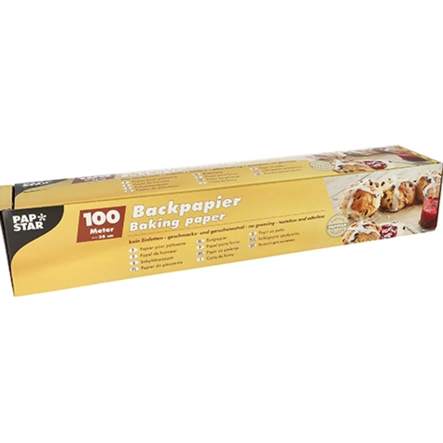 PAPSTAR Backpapier 100 m x 38 cm braun in Faltschachtel