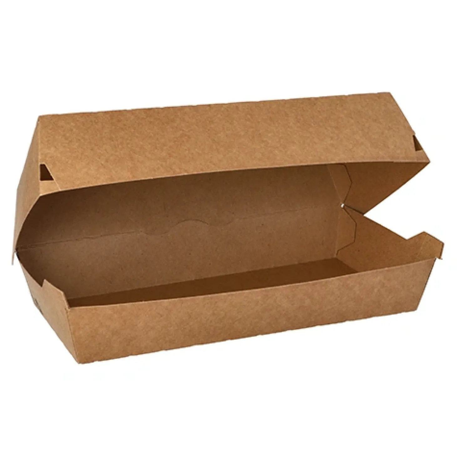 PAPSTAR Baguetteboxen, Pappe "pure" 7,5 cm x 10,7 cm x 22 cm braun "100% Fair" groß