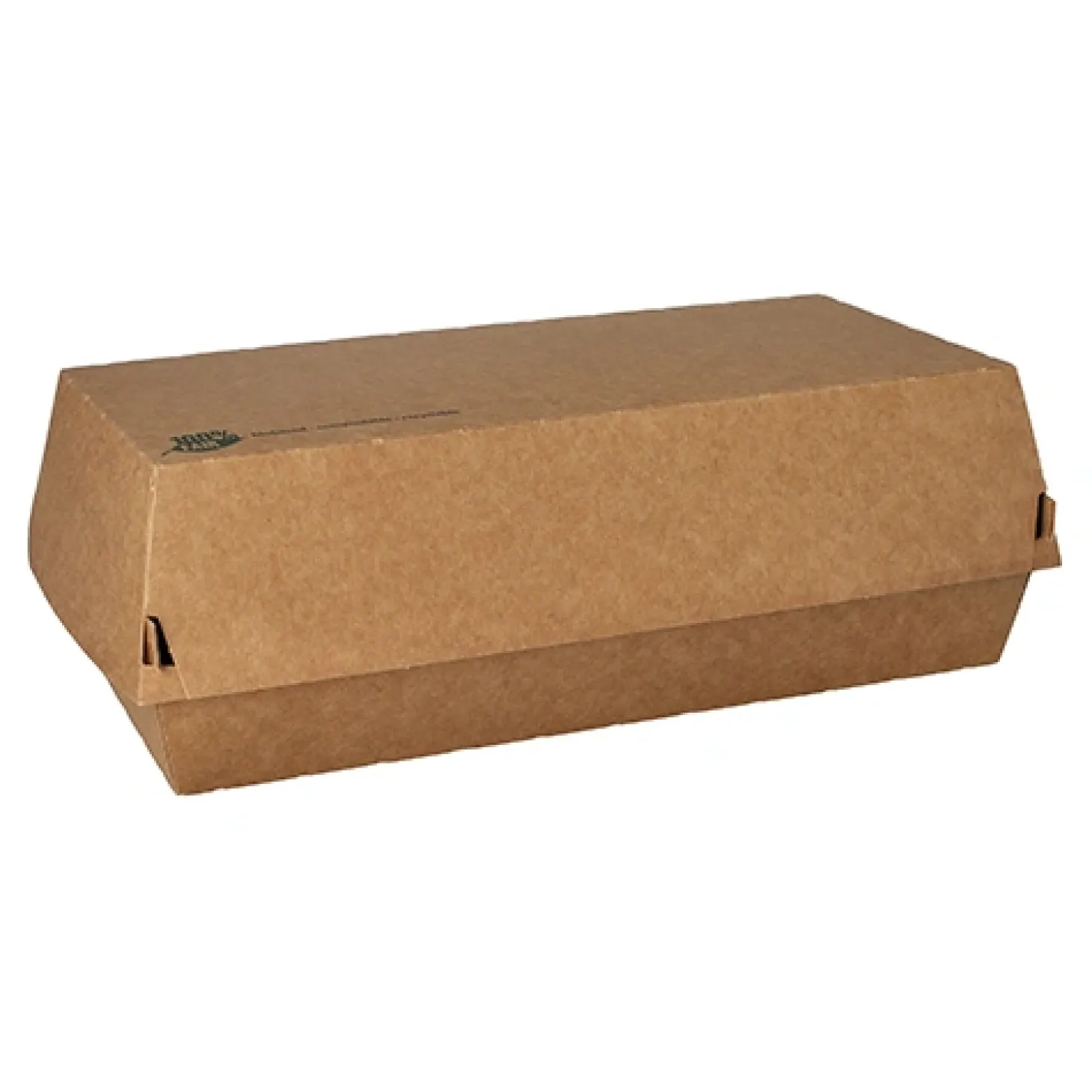 PAPSTAR Baguetteboxen, Pappe "pure" 7,5 cm x 10,7 cm x 22 cm braun "100% Fair" groß