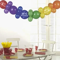 PAPSTAR Ballongirlande 2 m "Happy Birthday"