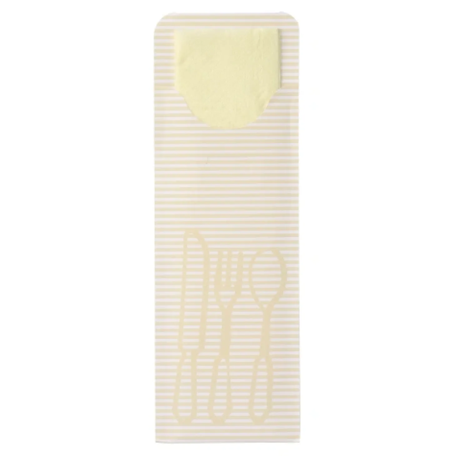 PAPSTAR Bestecktaschen 23,5 cm x 7,9 cm creme inkl. farbiger Serviette, 5 x 100 Stück