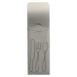 PAPSTAR Bestecktaschen 23,5 cm x 7,3 cm grau inklusive farbiger Bistro Serviette