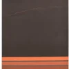 PAPSTAR Bestecktaschen 20 cm x 8,5 cm schwarz/orange "Stripes" inkl. farbiger Serviette 33 x 33 cm 2-lag.